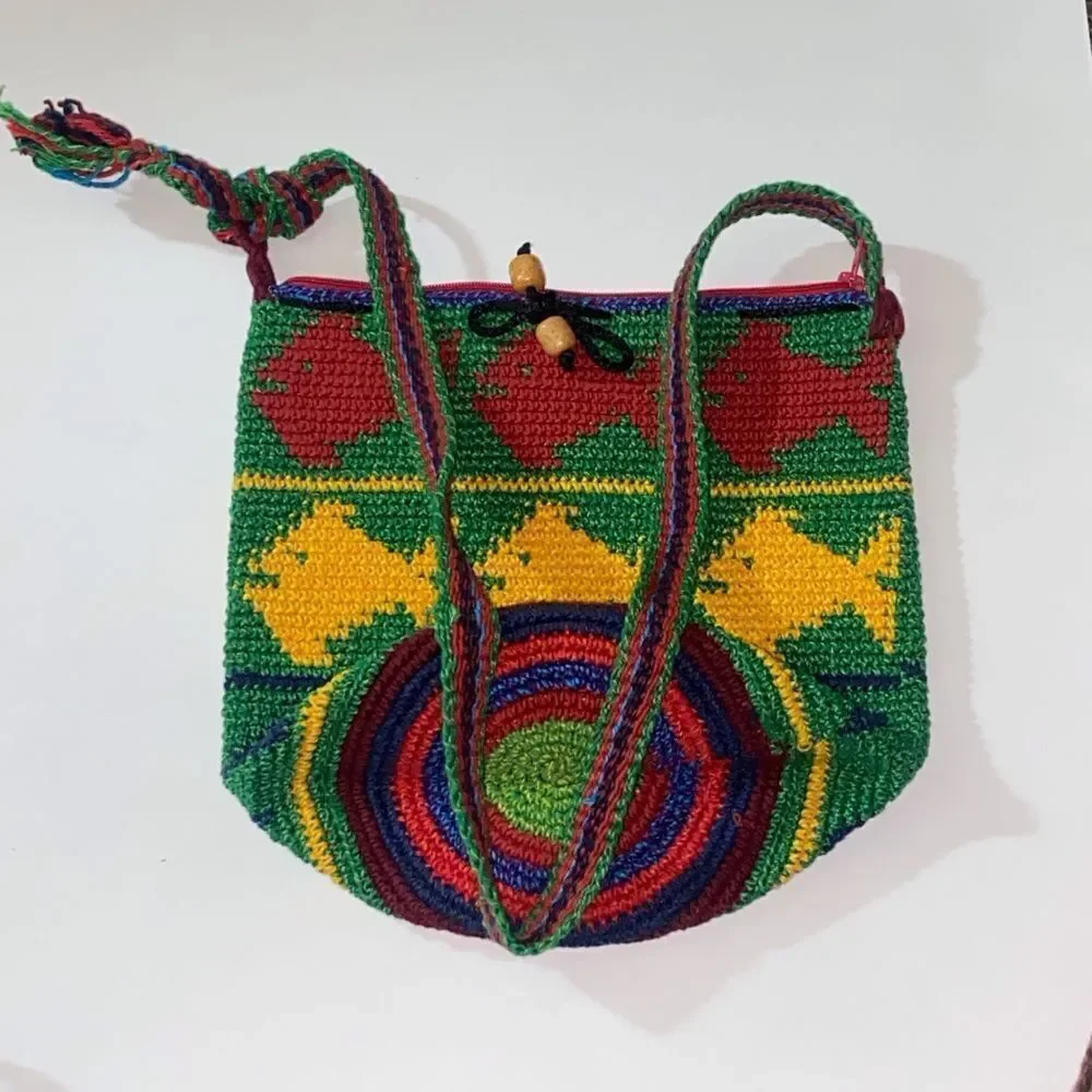 Wayuu Multicolor Handcrafted Women's Shoulder Bag